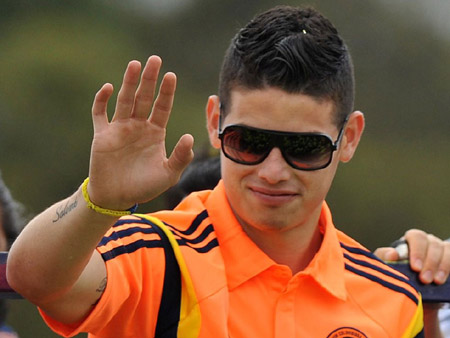 Rodriguez đã có mặt tại Madrid.